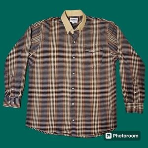 VTG THE SAN ANGELO COLLECTION 1980s Check Gingham Button Down Long Sleeve Shirt